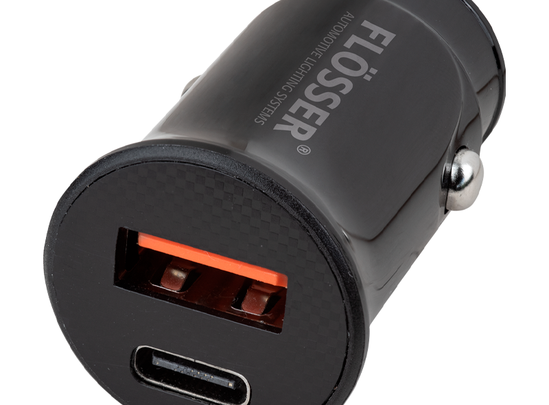 FLOSSER Cargador USB para Carro 18 V DC 5.0 V