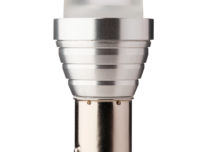 FLOSSER LED P21/5W 12V BA15S 6500K Frosted Cover 26.5 x 50 mm
